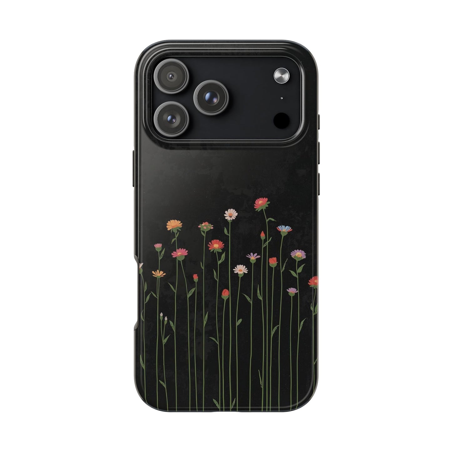 Floral Meadow Tough Phone Case — Wildflower Stem Design