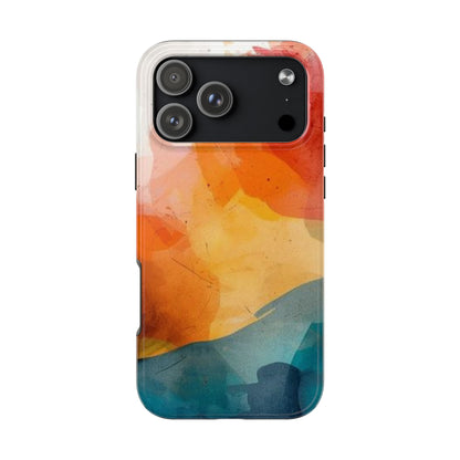 Tough Phone Case — Abstract Sunset Watercolor Design