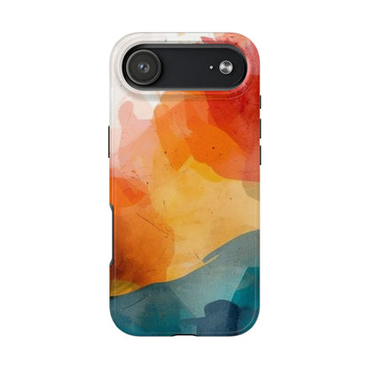 Tough Phone Case — Abstract Sunset Watercolor Design