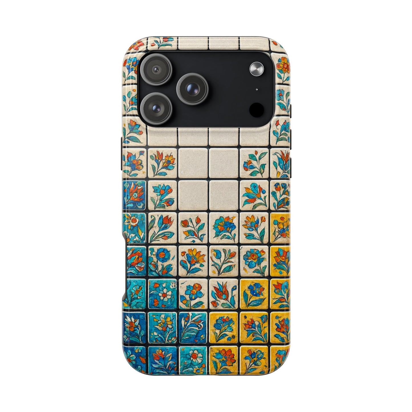 Tea on Kilim Tough Phone Case — Ottoman-Inspired Cozy Red & Gold Design